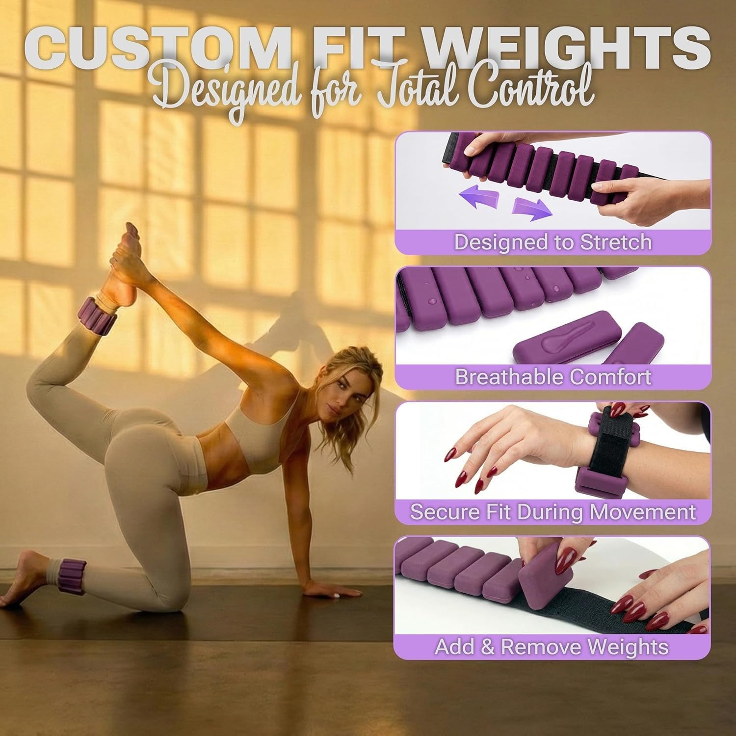 Pilates Premium Full Set 23 Pcs Pilates Equipment with Wrist Weights Pilates Essential Kit Yoga Kit Pilates Ring Mini Yoga Ball Resistance Bands Core Sliders Gift for Women